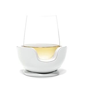 VoChill Personal Wine Chiller - Wine Accessory for Stemless Glasses - White New